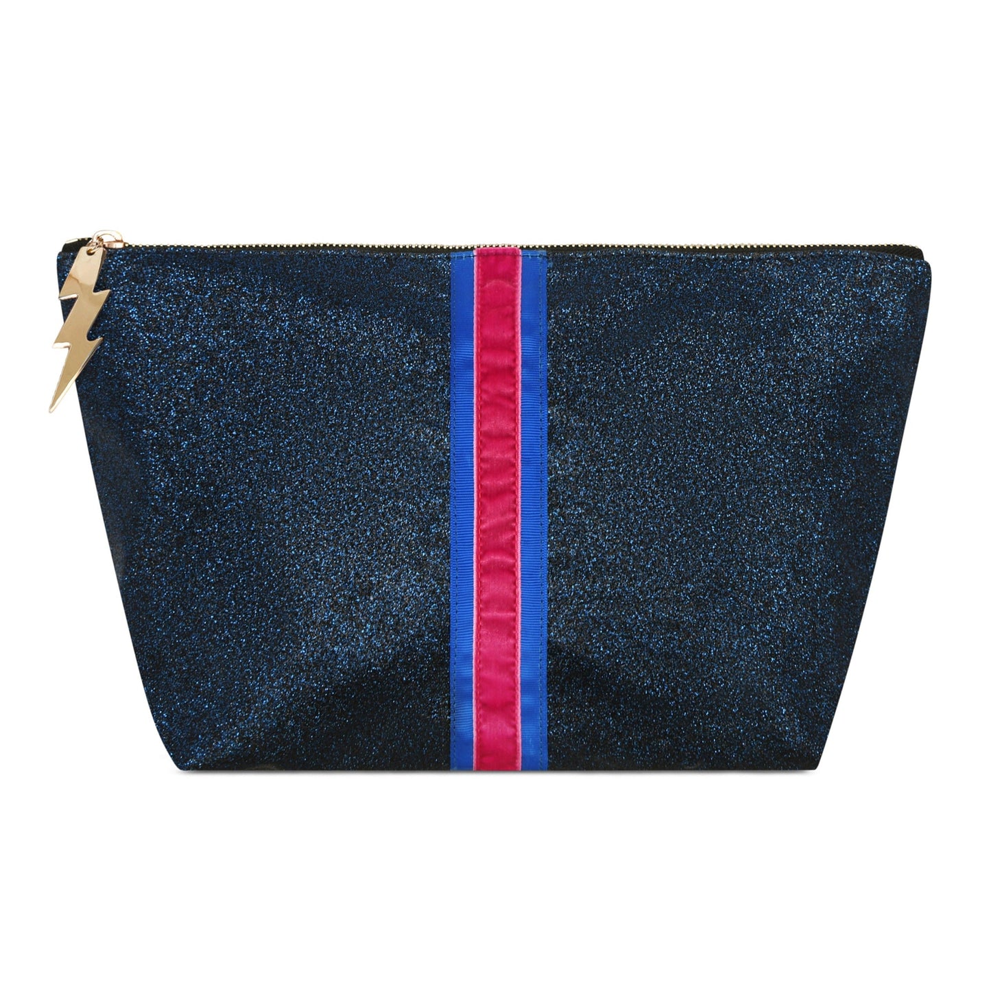 LARGE NAVY GLITTER BAG