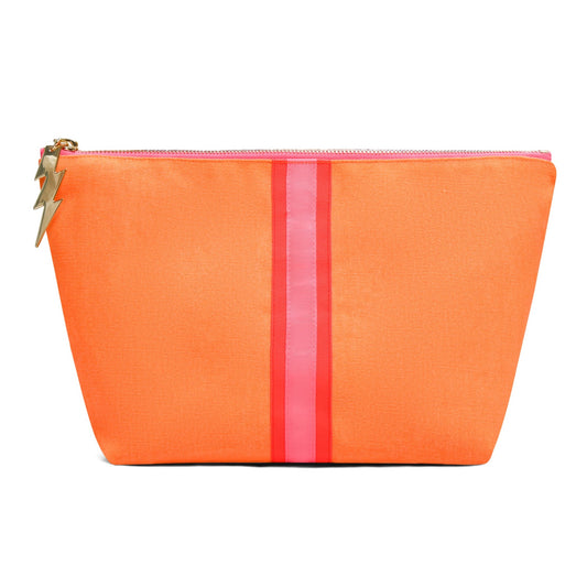 Large Orange Striped Bag