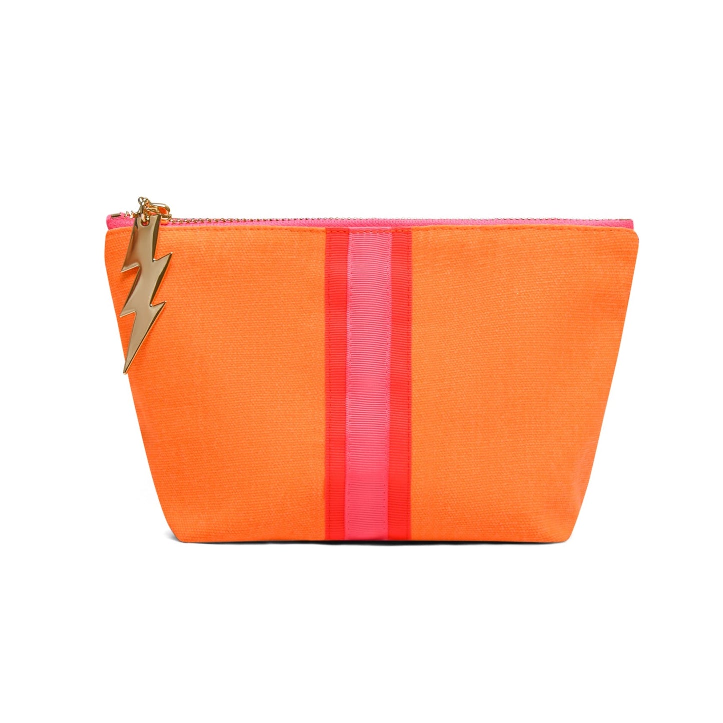 Small Orange Makeup Bag