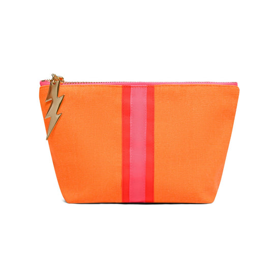 Small Orange Makeup Bag