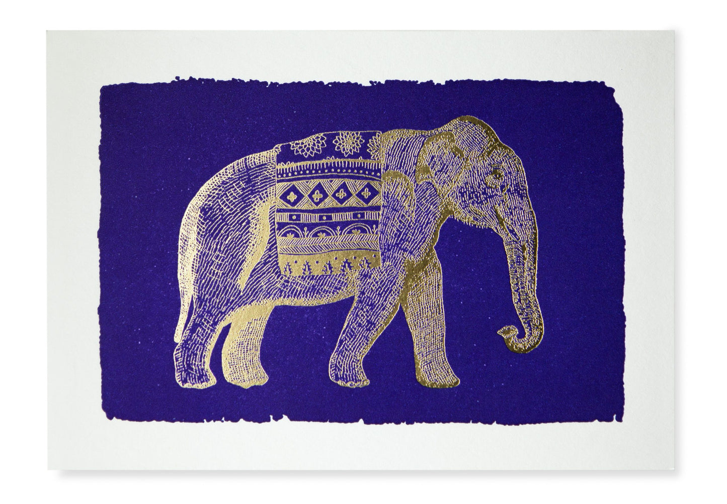 Carte - Éléphant bleu
