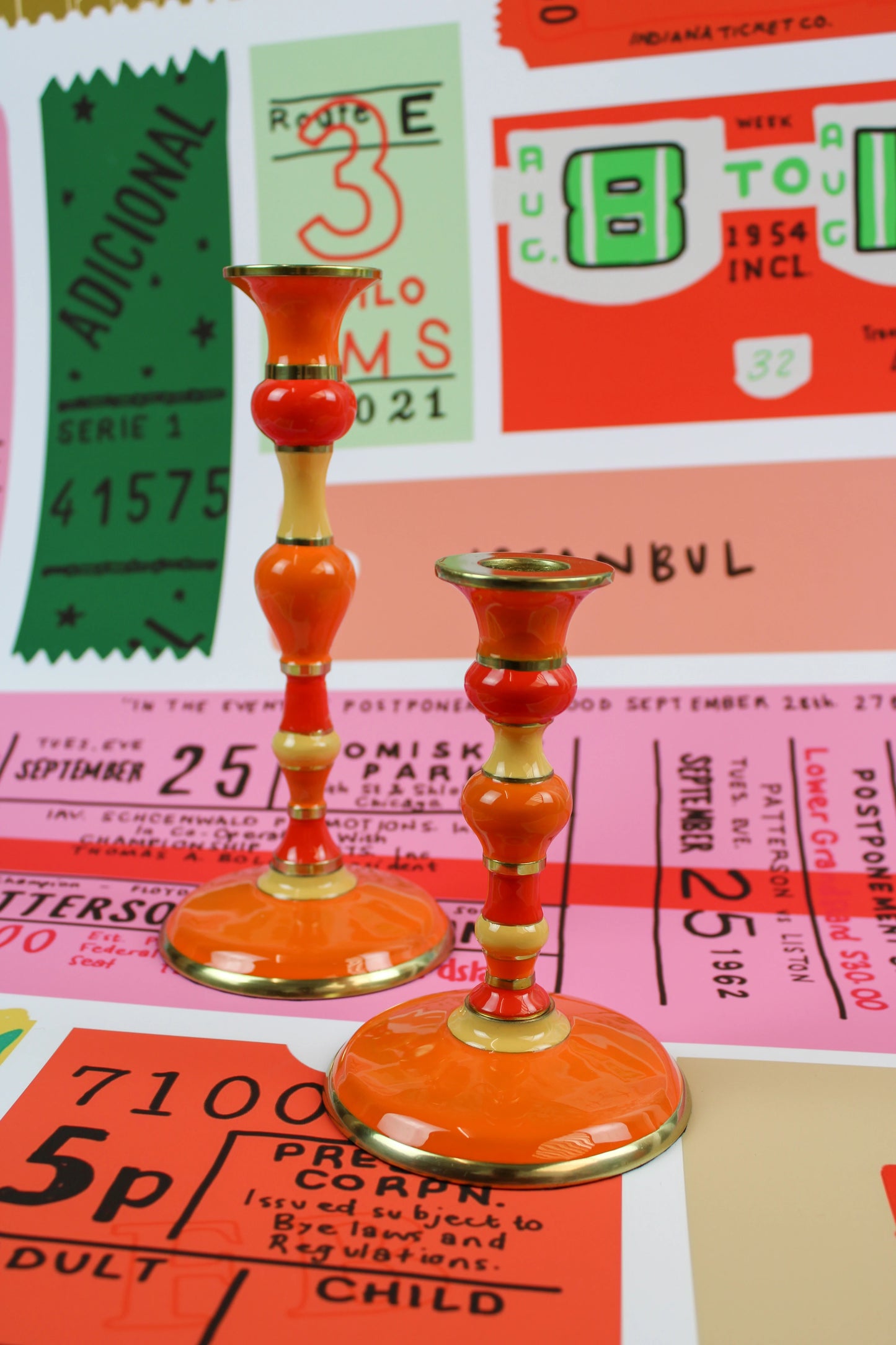 Mini Orange Candlestick