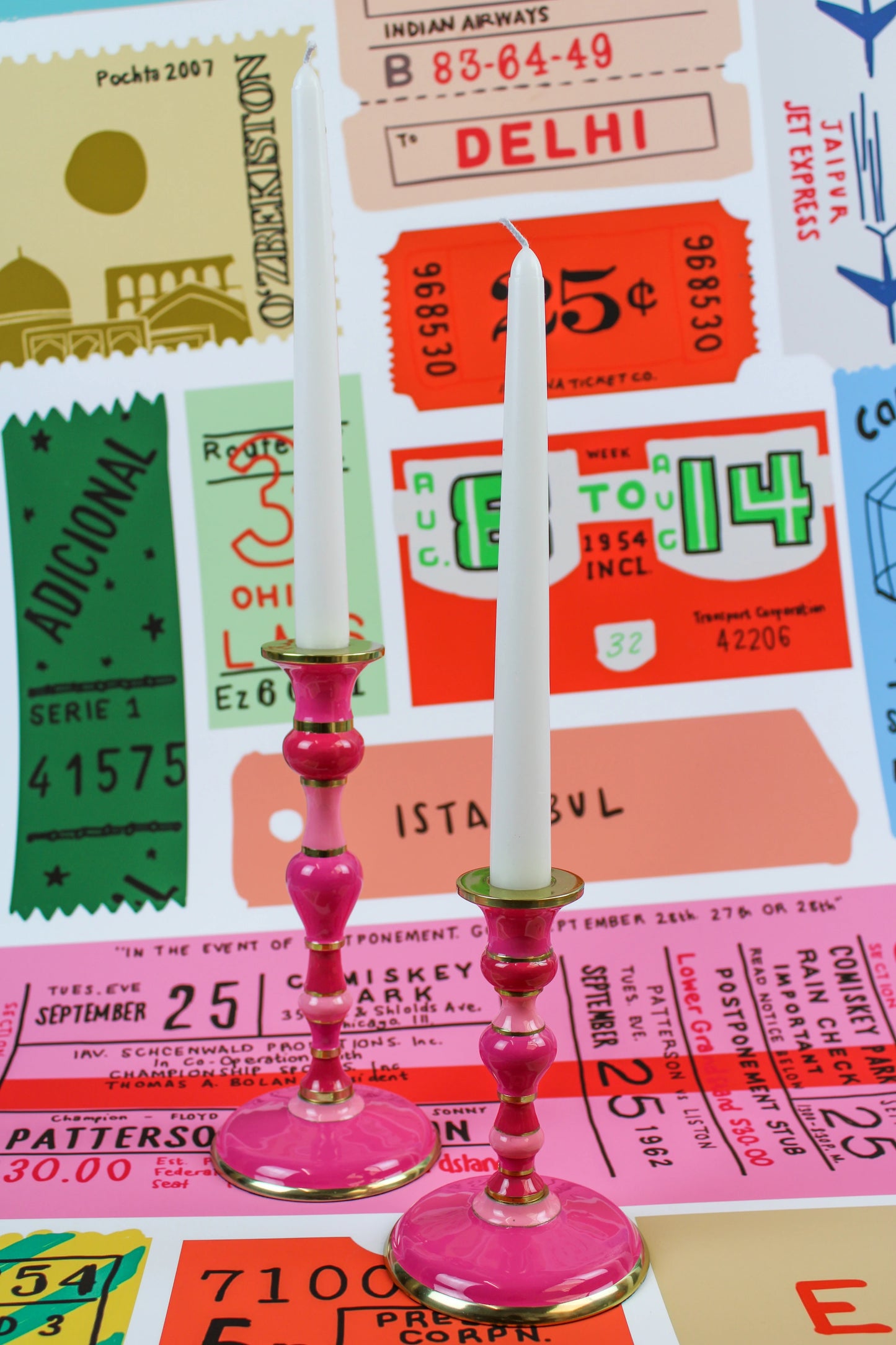 Mini Pink Candlestick