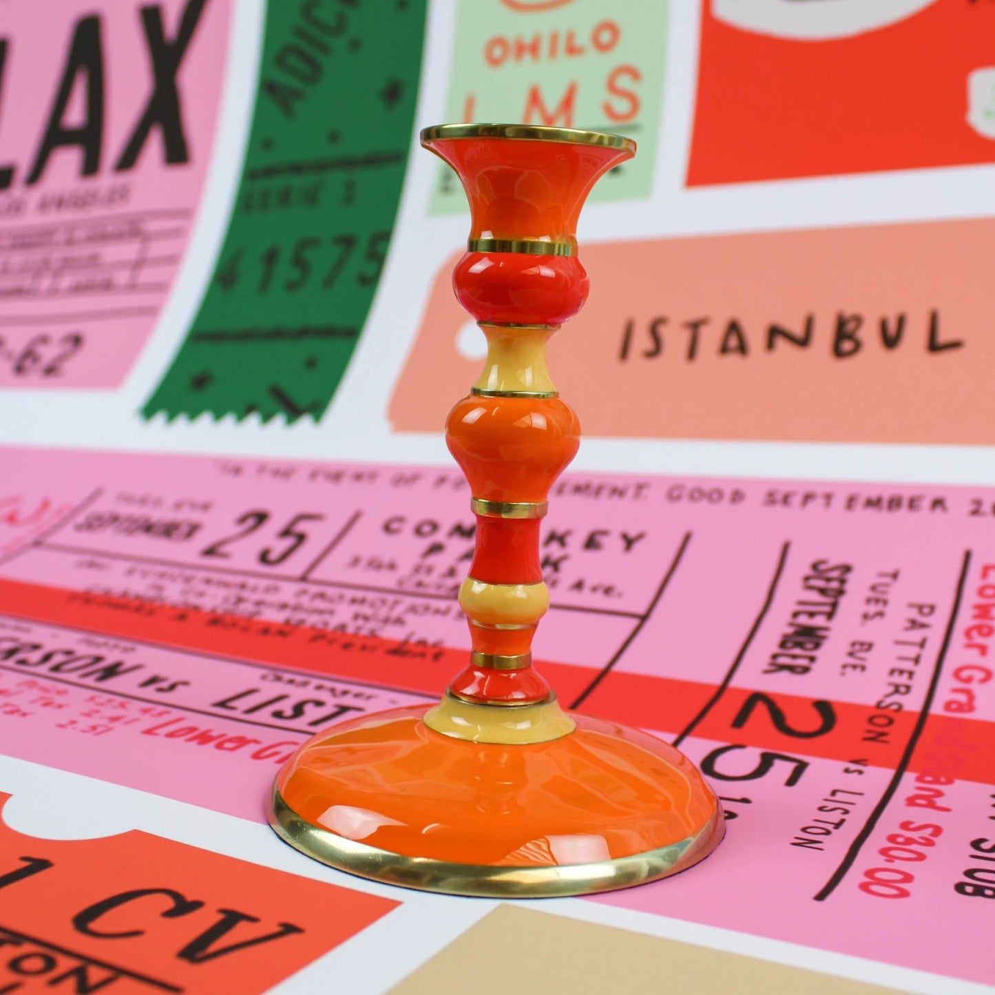 Mini Orange Candlestick