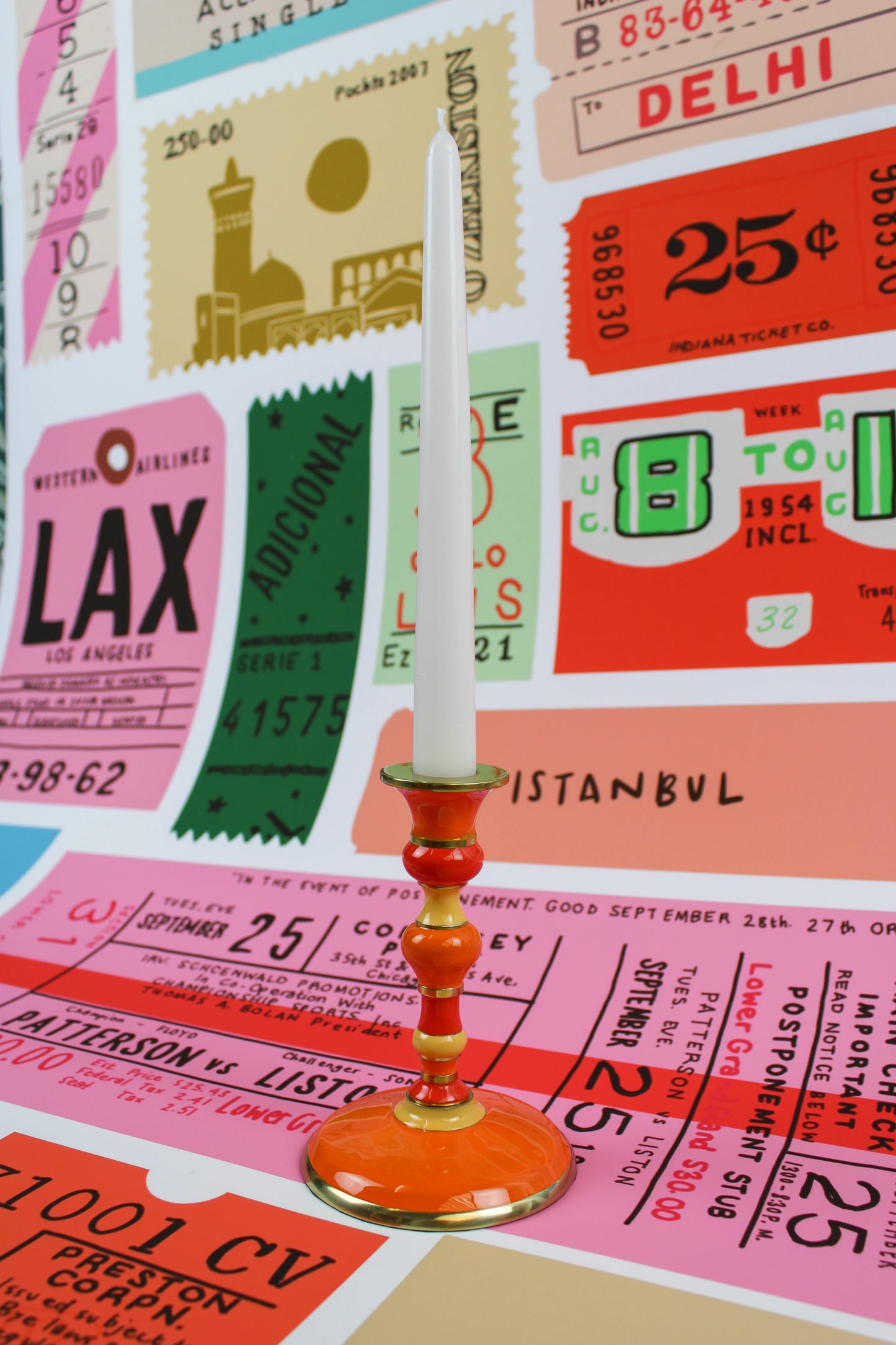 Mini Orange Candlestick