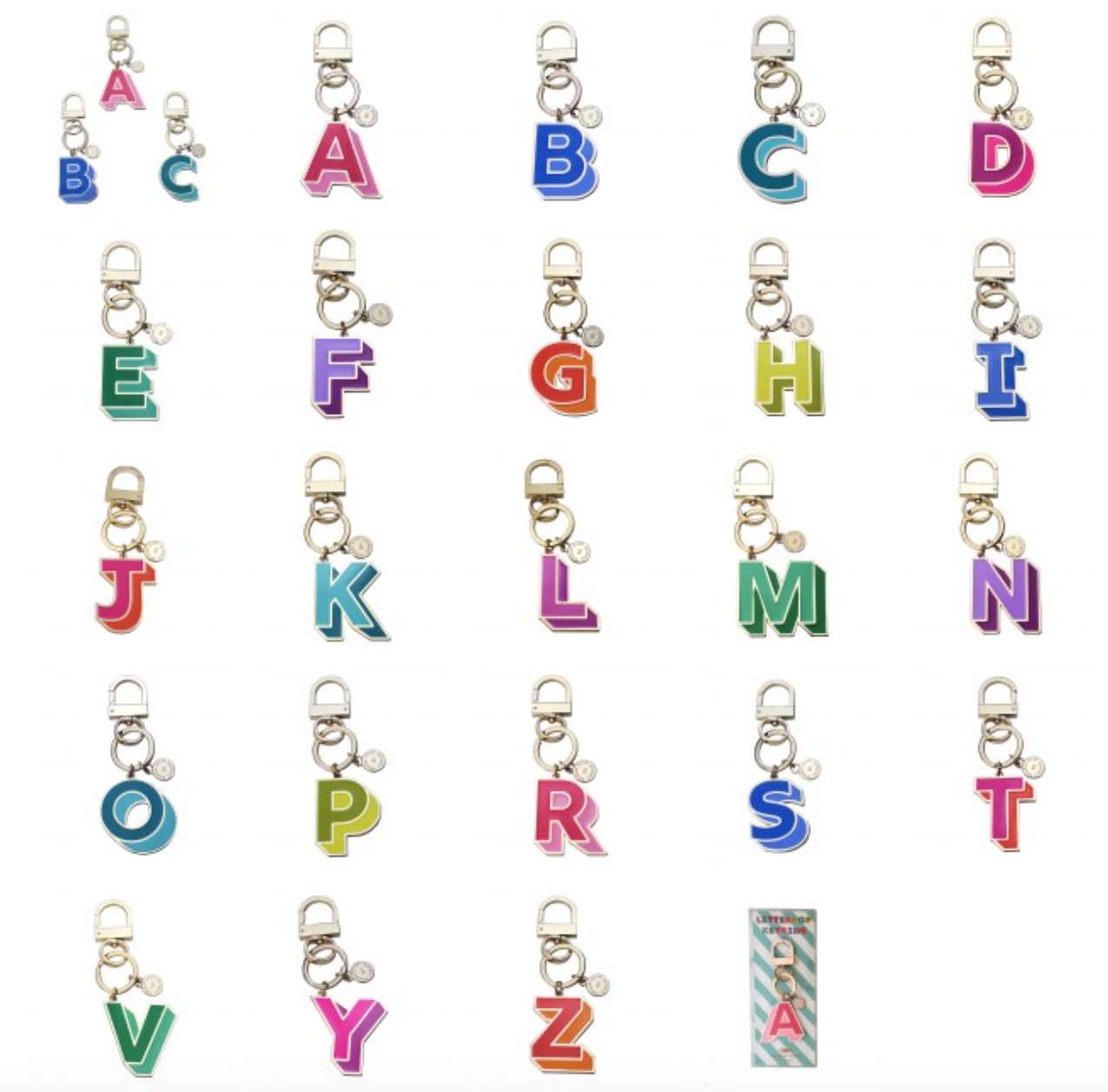 Letter Keyring