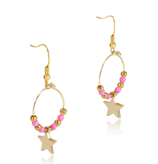 Starlight Express Earrings - Pink