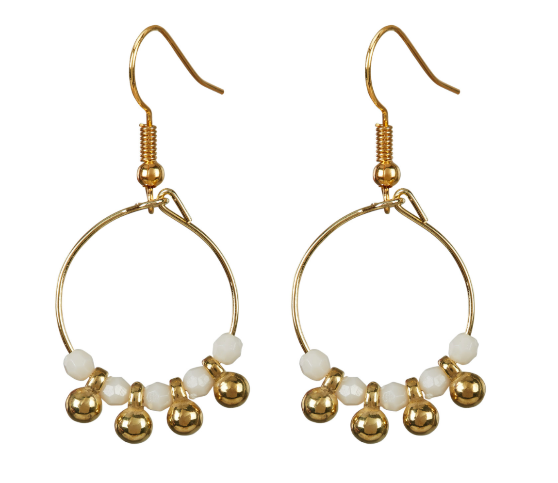 Dinky Earrings - White