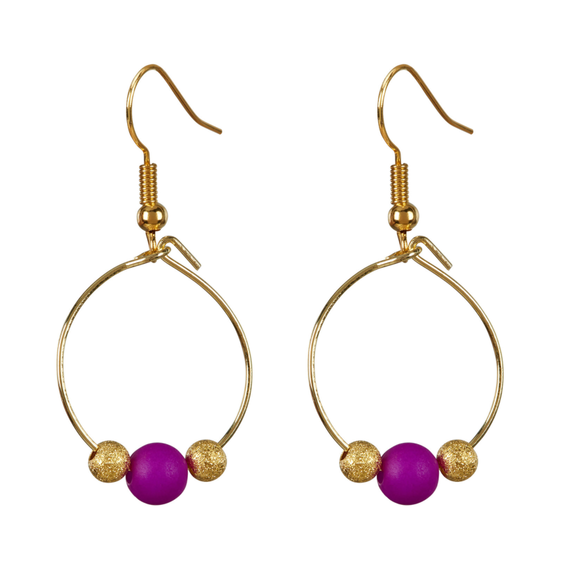 Purple Birdie Earrings