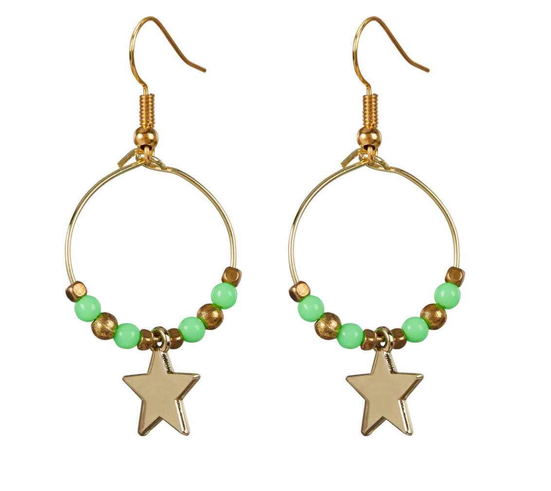 Starlight Express Earrings - Green