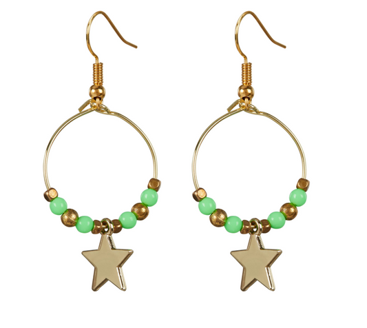 Starlight Express Earrings - Green