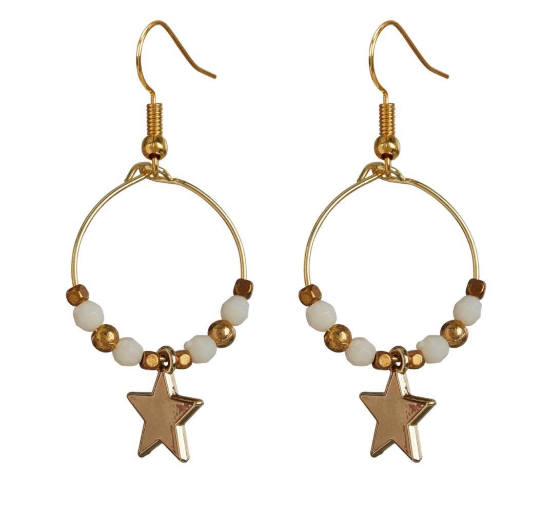 Starlight Express Earrings - Cream