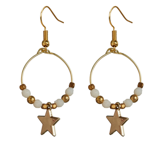 Starlight Express Earrings - Cream