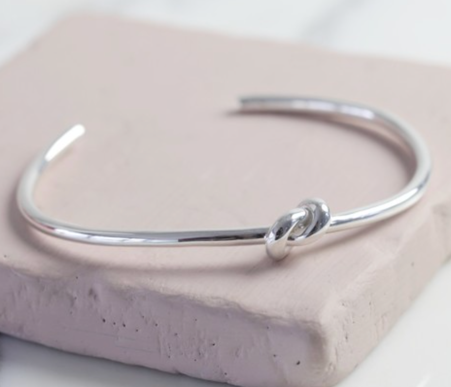 Knot Bangle - Silver