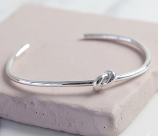 Knot Bangle - Silver