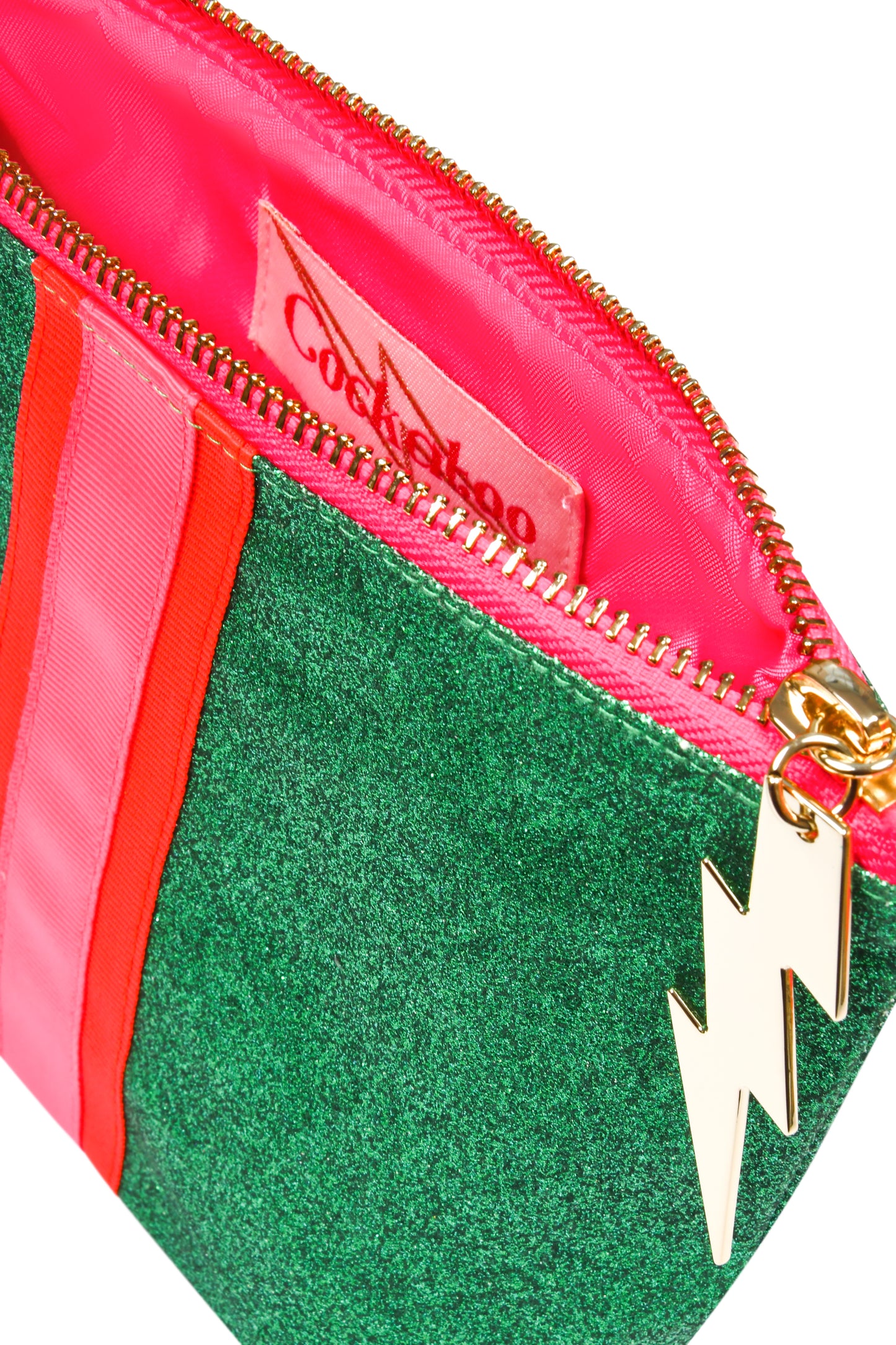 Small Summer Green Glitter Bag