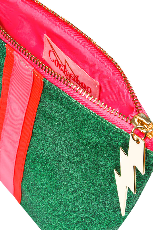 Small Summer Green Glitter Bag