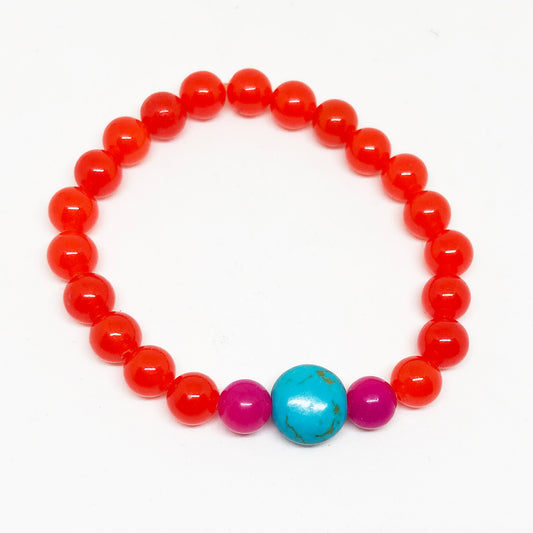 Vibrant semi precious stone Bracelets
