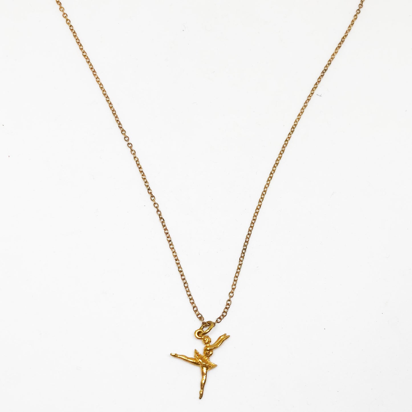 Necklace with ballet dance charm