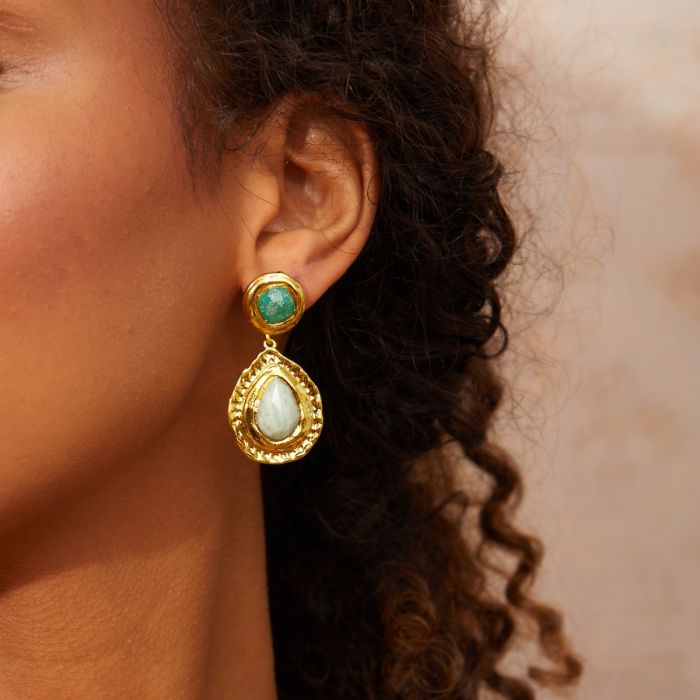 Amazonite Drop Earrings