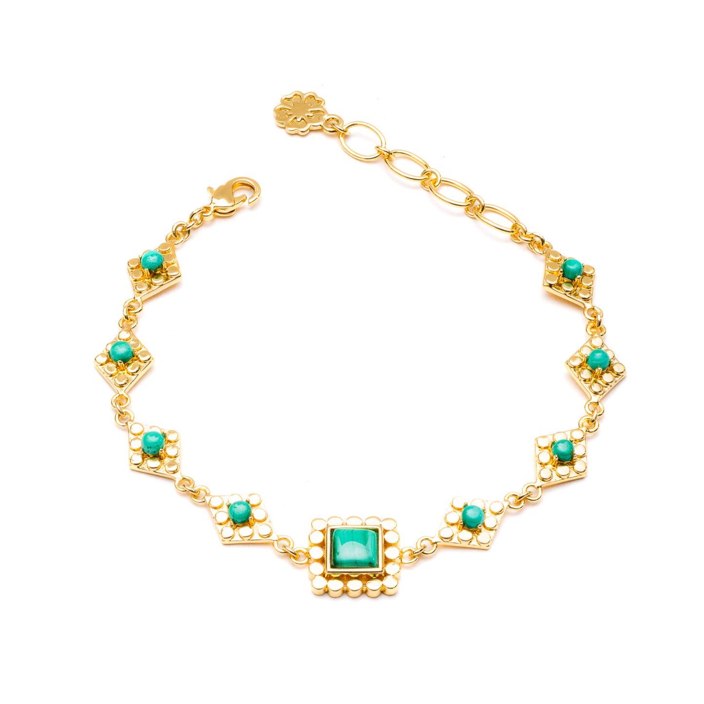 Multi Stone Malachite bracelet