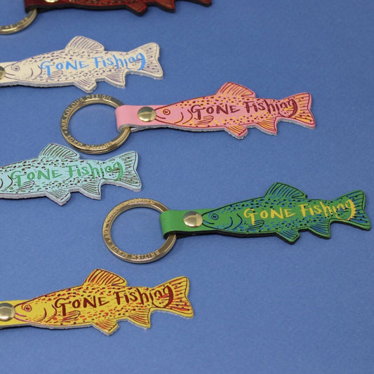 Gone Fishing Key Ring