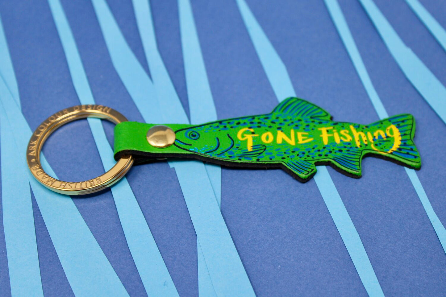 Gone Fishing Key Ring
