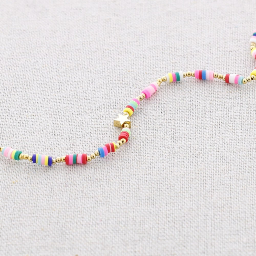 Collar infantil de cuentas brillantes Collar