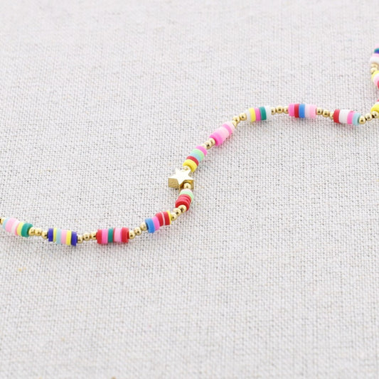 Collier pour enfants avec perles lumineuses