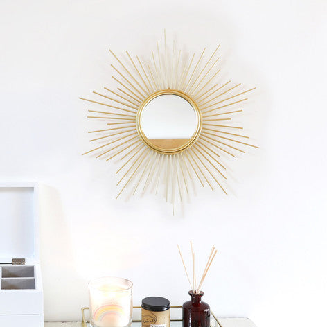 Miroir mural en forme d'étoile