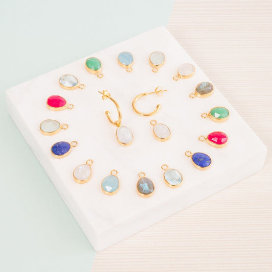 Gouttes de pierres précieuses en quartz rose