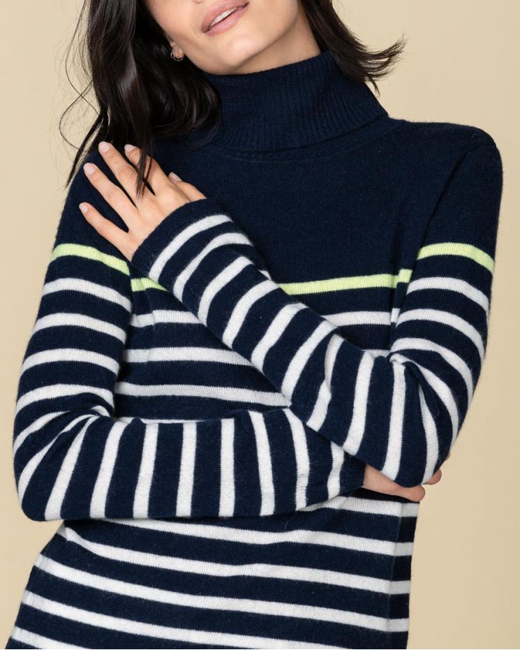 Striped on sale cashmere sweater