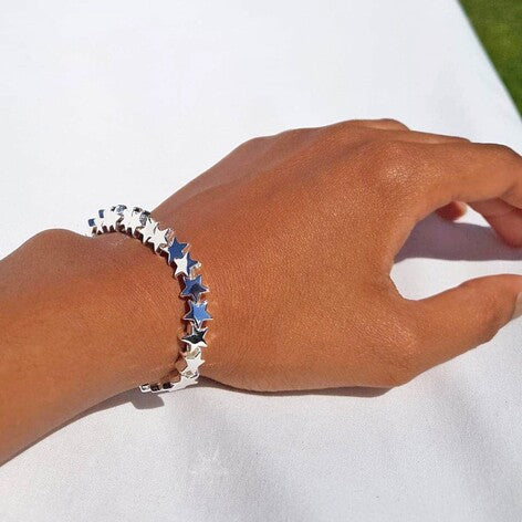 Star Stretch Bracelet - Silver