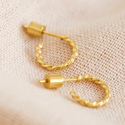 Twisted Mini Hoops