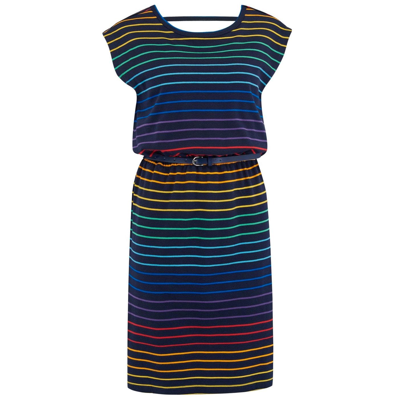 Vestido de verano con triple raya
