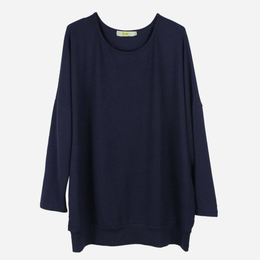 Navy Batwing Jumper