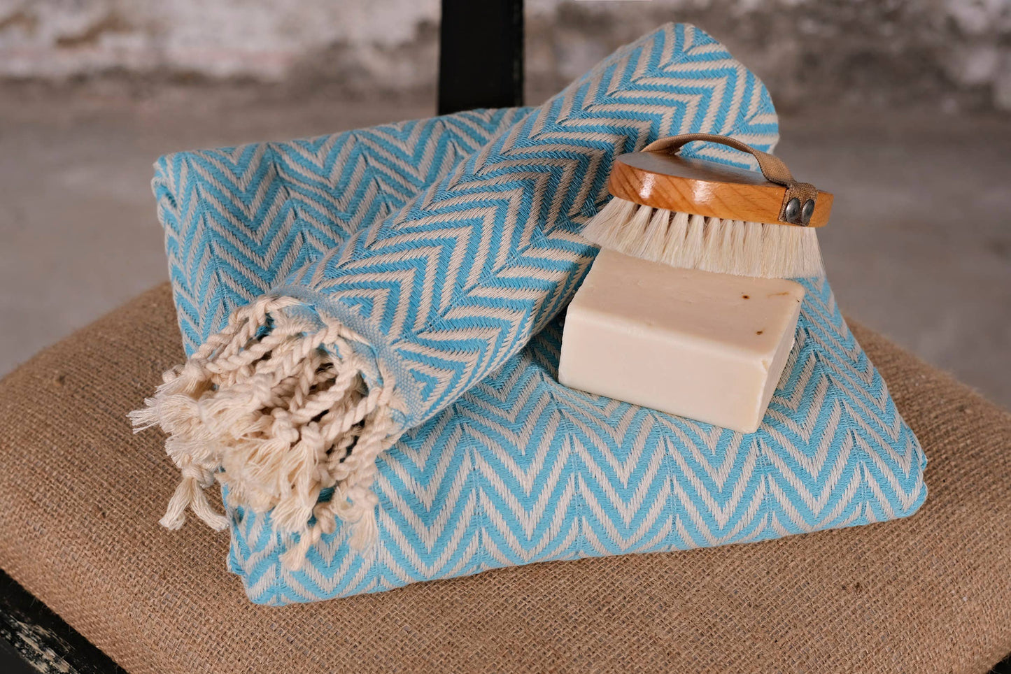 UltraSoft Turkish Cotton Hand Towel -  Turquoise