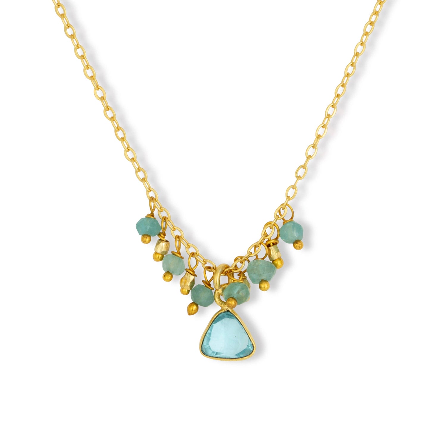 Aqua charm Necklace