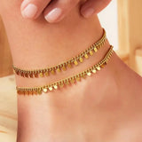 Gold Dotted Anklet