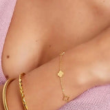 Gold Clover Bracelet
