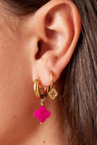 Pink Clover Earrings