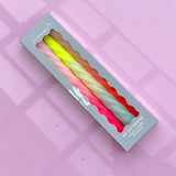 Dip Dye Twisted Candles - Shades of Fruit Salad