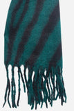 Forest Green Two Tone Tiger Stripe Scarf