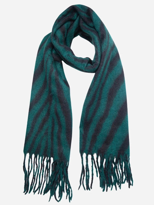 Warm Two Tone Tiger Stripe Scarf