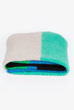 Heavyweight Scarf - Blue/Green, Colour Block