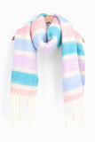 Heavyweight Scarf - Blue/Pink, Stripe