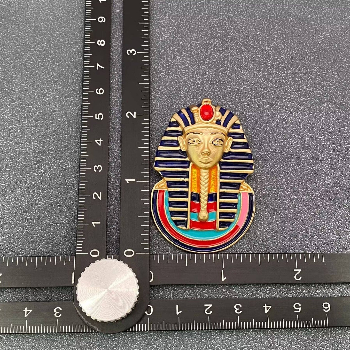 Ancient Egyptian Enamel Sphinx Brooch