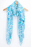 Supersoft Blue Tie dye scarf/sarong