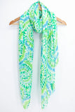 Supersoft Green Tie dye scarf/sarong