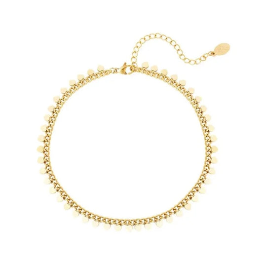 Gold Dotted Anklet